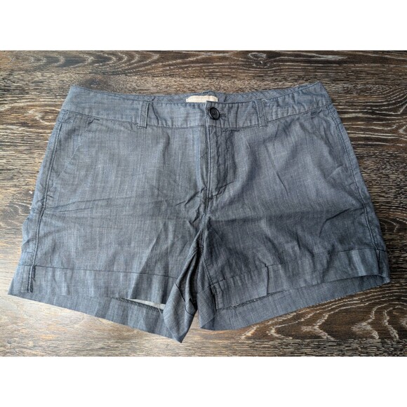 Banana Republic Pants - Banana Republic Women Shorts 10 Blue Low Rise 4in Hampton Cotton Blend 194